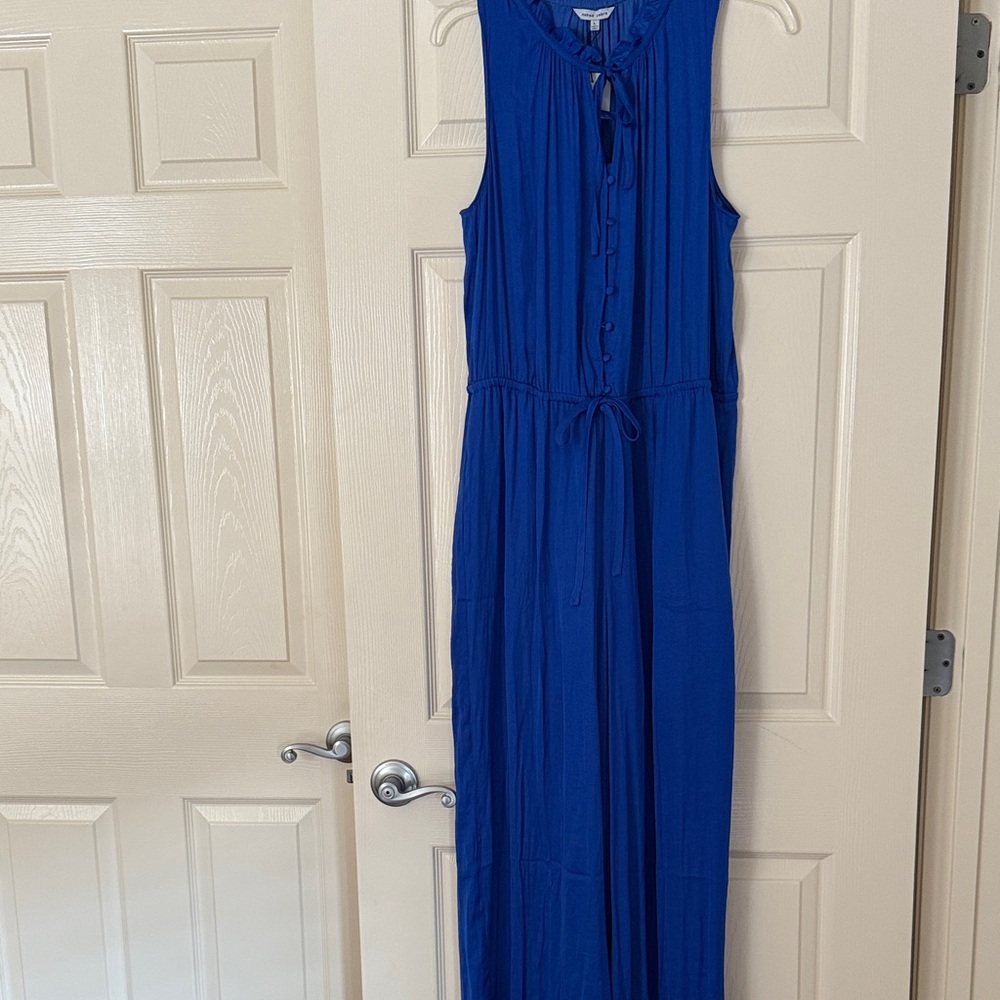 Sleeveless Blue Jumpsuit
